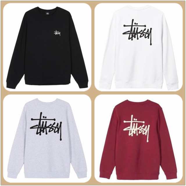 STUSSY ステューシー BASIC STUSSY CREW SWEAT ステューシー